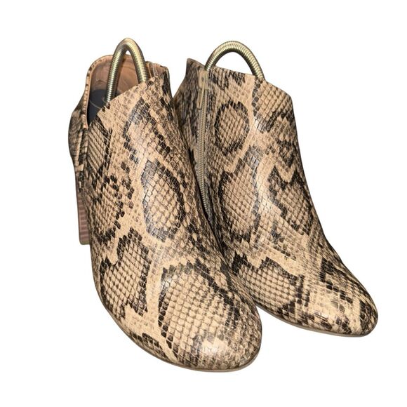Report Shirley Snake Print Women’s Ankle Booties Sz 8 - Picture 4 of 8